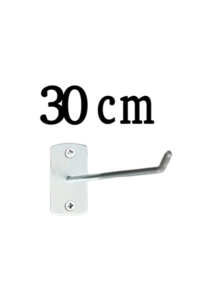 10 Adet 30 cm Duvara ve Suntaya Monte Kanca, Monteli Kanca Askı, Aksesuar, Bijuteri Kancası