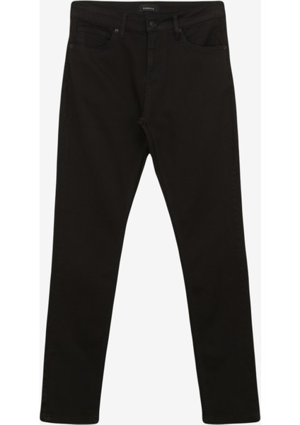 Düşük Bel Dar Paça Skinny Fit Siyah Erkek Denim Pantolon F4SM-PNT 101