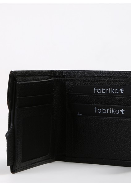 Siyah Erkek 11x9x1 cm Deri Cüzdan Frk 323 Flt