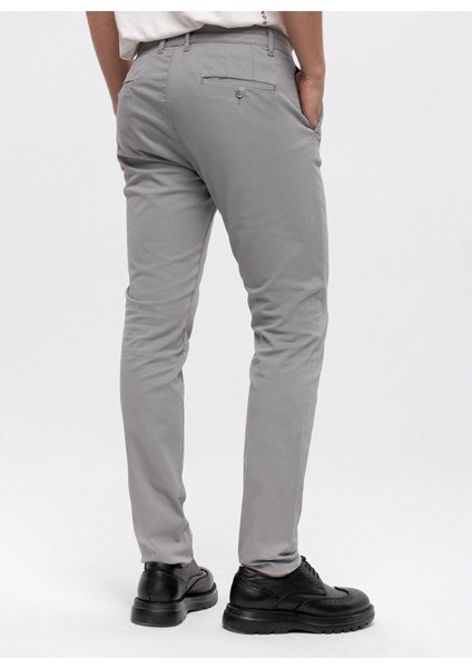 Taş Rengi Slim Fit Pamuklu Chino Pantolon indirimleri