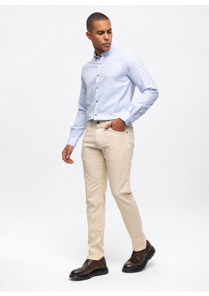 Slim Fit Koyu Bej Erkek Pantolon B33W32000 fiyatları