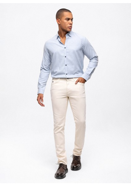 Slim Fit Ekru Erkek Pantolon B33W35007