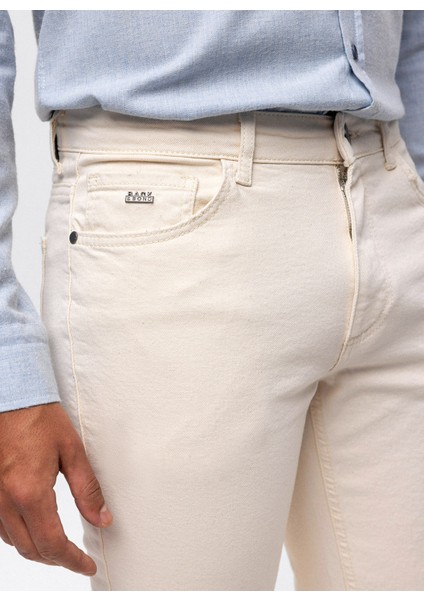 Slim Fit Ekru Erkek Pantolon B33W35007 fırsatları