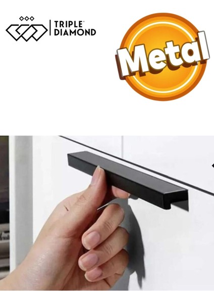 192 mm Mat Siyah Çekmece Kulpları Dolap Mutfak Mobilya Kulpu 1 Adet ( 19.2 cm ) = 192MM modelleri