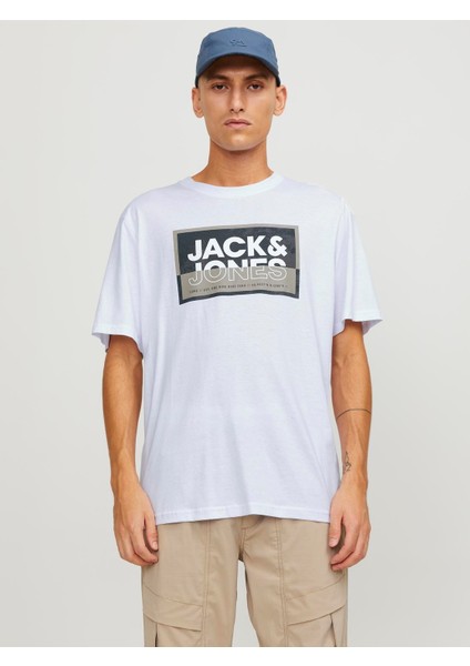 O Yaka Beyaz Erkek T-Shirt 12253442