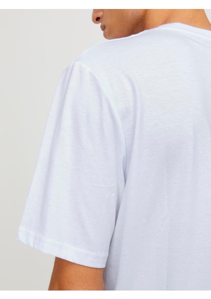O Yaka Beyaz Erkek T-Shirt 12253442
