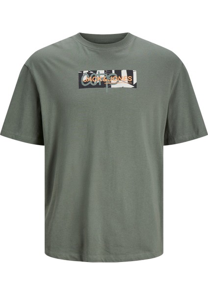 O Yaka Standart Kalıp Yeşil Erkek T-Shirt 12253477