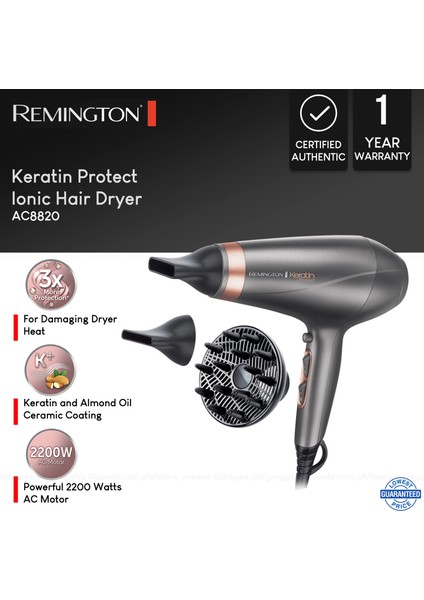 Keratin Protect Dryer Pro Saç Kurutma Makinesi 2200W AC