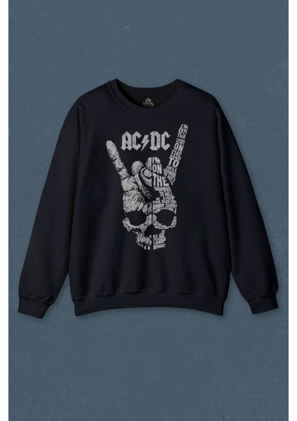 Ac Dc Hard Rock Music Müzik Baskılı Unisex Sweat