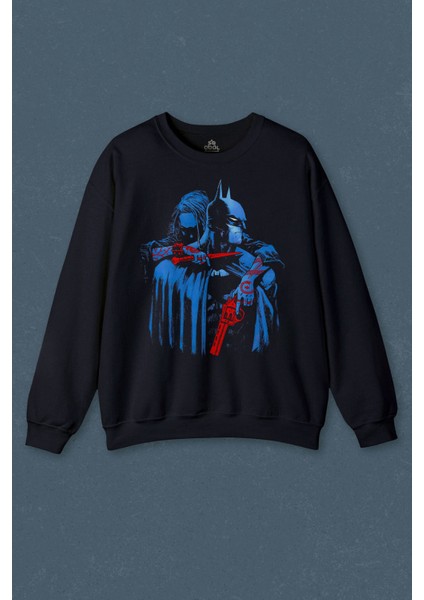 Batman Joker Kara Şovalye Dark Knight Film Baskılı Unisex Sweat