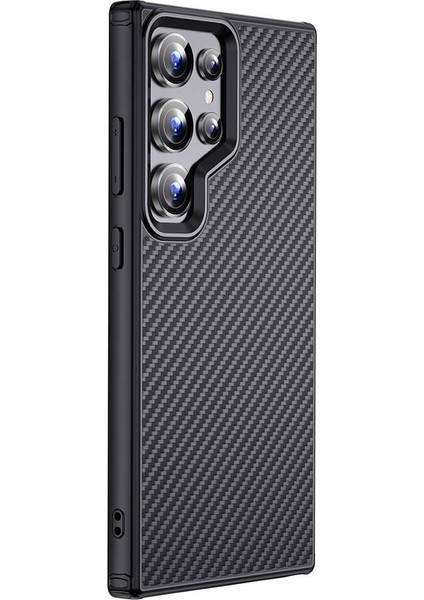 Galaxy S24 Ultra Kılıf Aramid Karbon Fiber Magsafe Özellikli Wlons Radison Kapak