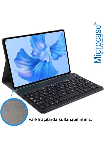 Samsung Galaxy Tab S9 Fe X510 10.9 Inch Tablet Bluetooth Klavyeli Standlı Kılıf - Bkk4