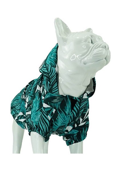 Aqua Black Polarlı Köpek Yağmurluğu Beden 2