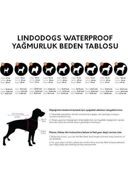 Cosmo Plus Kapüşonlu Köpek Yağmurluğu Beden 2