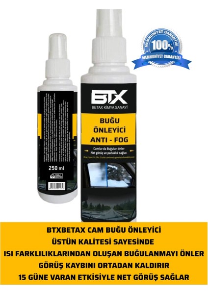 Buğu Önleyici Sprey 250 ml