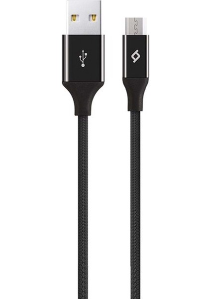2DK11S Alumıcable Mıcro USB Sıyah Sarj Kablosu