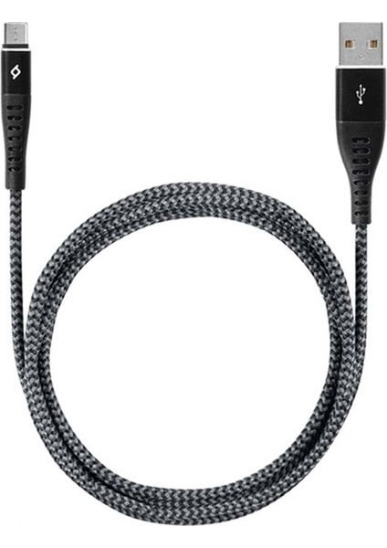 2DKX03MS Extremecable Ekstra Dayanıklı Mıcro USB Sarj Kablosu Sıyah