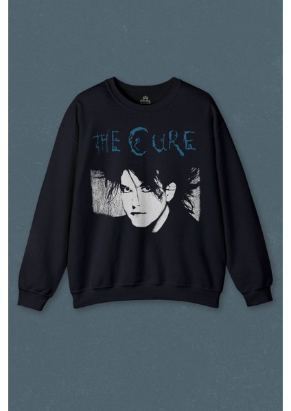 The Cure Robert Smith Vintage Kısa Kollu Baskılı Baskılı Unisex Sweat