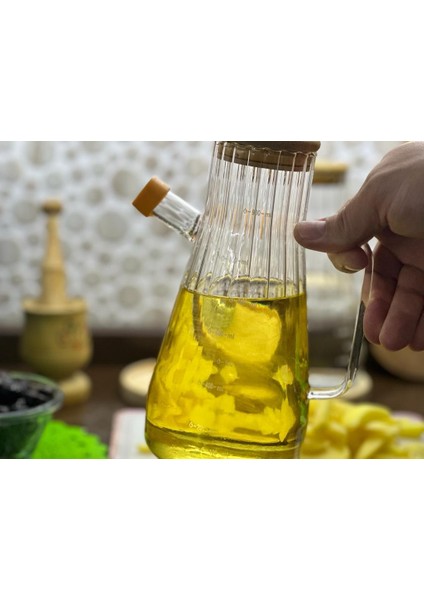 Borosilikat Cam Bambu Tırtık Çizgi Desenli Sosluk, Yağlık, Yağdanlık , Sosluk , Sirkelik, 900ML fiyatları