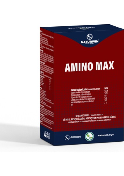 Amino Max Ithal Bitkisel Menşeli Amino Asit Içeren Katı Organik Gübre Bitki Besini 1 kg