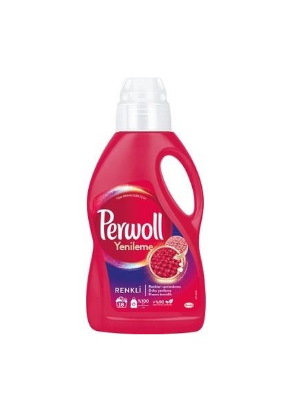 Perwol Sıvı Çamaşır Deterjanı 16 Yıkama Renkli
