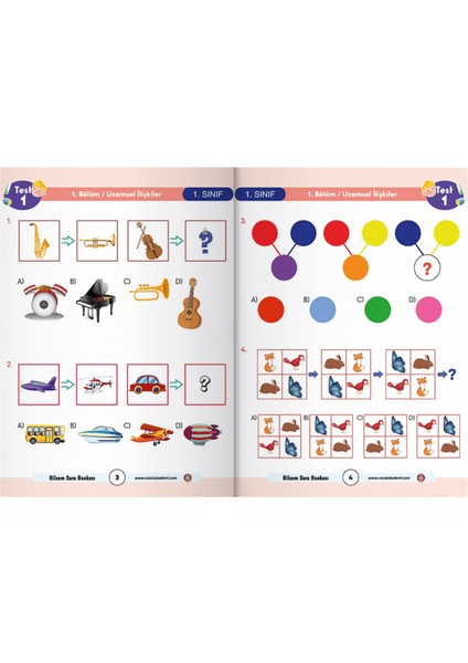 BİLSEM’de Başarı Kitabı 1 – 2 – 3. Sınıf Set