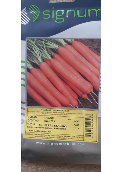 Kolukısa Tarım Havuç Tohumu