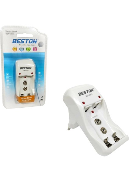 BST-C812 Pil Şarj Aleti Aa Aaa 9 Volt Pil Şarj Cihazı modelleri