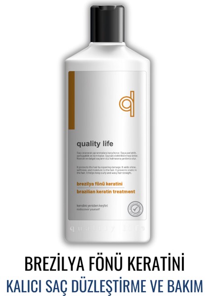 Quality Life Ql Brezilya Fönü Keratini Kalıcı Saç Düzleştirici 300 ml