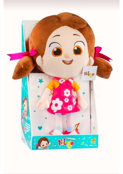 Lisanslı Niloya Kalpli Müzikli Peluş Oyuncak Sesli Bebek 35 Cm.