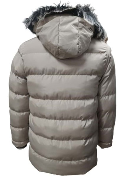 Es Booz E01347 Çocuk Erkek Kapüşonlu Kürklü Spor Mont - E01347 - Bej - ST01347-BEJ-15 Yaş fiyatları