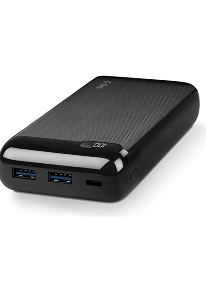 2BB186S Powerslım LCD Pd 20.000 Mah Tasınabılır Sarj Aletı / Powerbank Usb-C Gırıs/cıkıs Sıyah