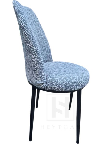 Oval Sandalye Kılıfı Retro Sandalye Örtüsü Lastikli Jakarlı Çubukdesen Tekli Küçük Boy Gri , bir adet oval sandalye kılıfı