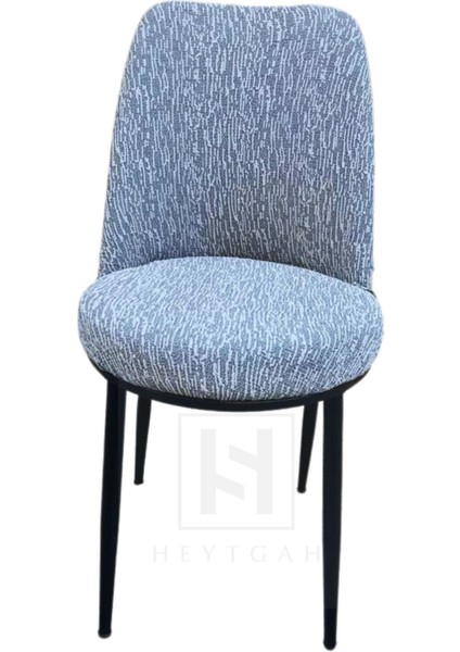 Oval Sandalye Kılıfı Retro Sandalye Örtüsü Lastikli Jakarlı Çubukdesen Tekli Küçük Boy Gri , bir adet oval sandalye kılıfı