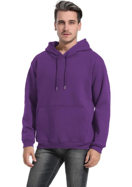 Erkek Ultra Termal Kapüşonlu Sherpa Astarlı Kanguru Cepli Sweatshirt fiyatları