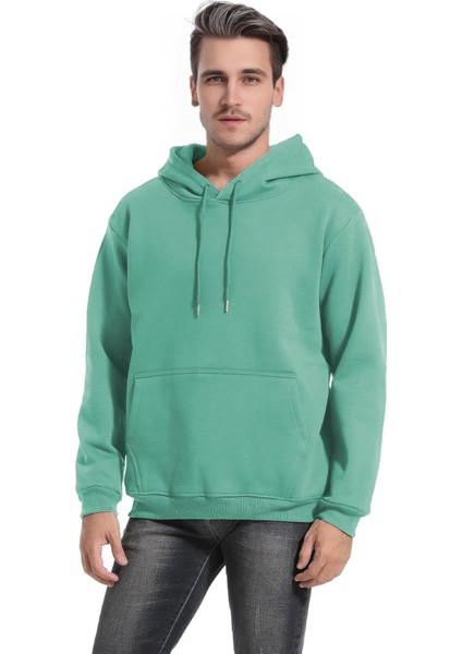 Erkek Ultra Termal Kapüşonlu Sherpa Astarlı Kanguru Cepli Sweatshirt fiyatları