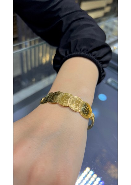 22 Ayar Beş Çeyrekli Kelepçe 16 gr Yatırım Amaçlı Şık Tasarım fiyatları