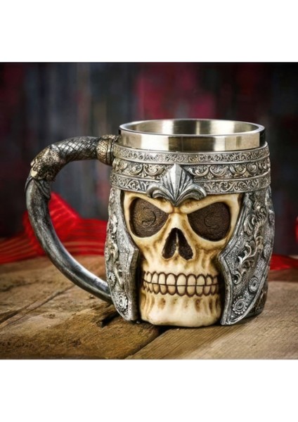 Kuru Kafa Bardak Tasarım Kupa Paslanmaz Çelik Hediyelik Mug Hallowen