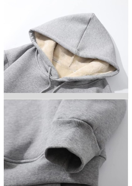 Erkek Ultra Termal Kapüşonlu Sherpa Astarlı Kanguru Cepli Sweatshirt indirimleri