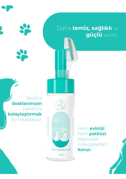 Paw in Tech Pati Yıkama Köpüğü 150 ml