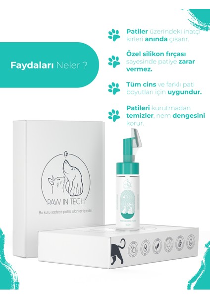 Paw in Tech Pati Yıkama Köpüğü 150 ml