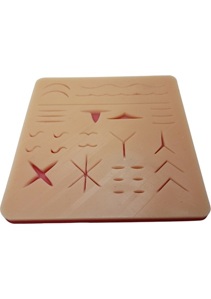 Silikon Dikiş Pedi Dikiş 21 x 20 cm Eğitim Matı
