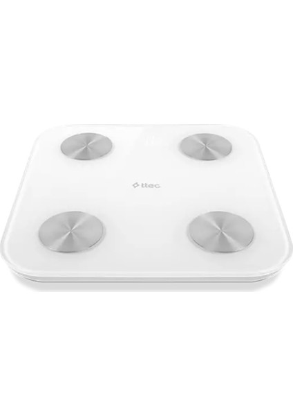 2AT01 Sensı Yag Olcer ve Vucut Analızlı Hassas Sensorlu Akıllı Tartı / Baskul Beyaz fırsatları