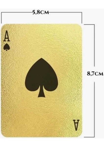Bossvegas Dolar Şeklinde Su Geçirmez Pvc Altın Iskambil Kartı Seti Vegas Kumar indirimleri