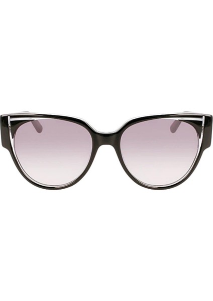 Karl Lagerfeld Kl 6068S 005 55 Kadın Cat Eye Kristal Siyah Kemik Güneş Gözlüğü