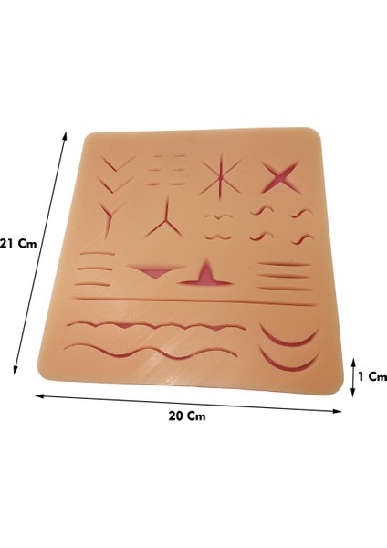 Silikon Dikiş Pedi Dikiş 21 x 20 cm Eğitim Matı modelleri