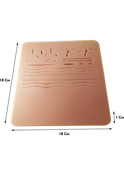 Kesik Dikiş Eğitim Seti 18 x 18 cm Silikon Pedi fırsatları