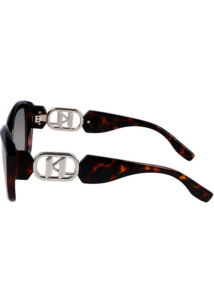 Karl Lagerfeld Kl 6102S 240 56 Kadın Cat Eye Kırçıllı Kahverengi Kemik Güneş Gözlüğü