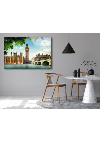 Londra Big Ben Saat Kulesi Temperli Cam Duvar Tablosu modelleri