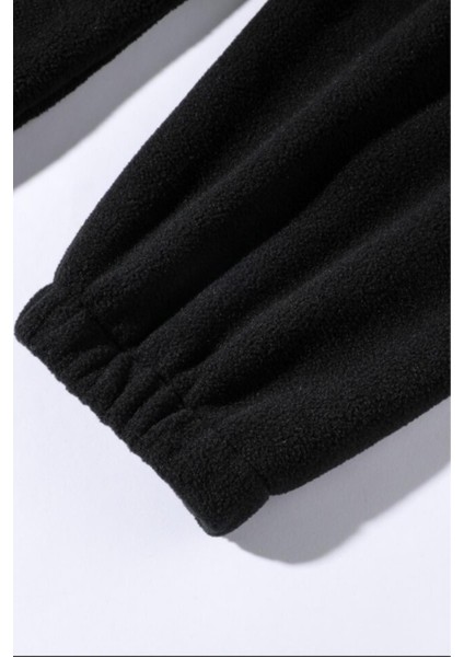 Erkek Oversize Regular Dik Yaka Yarım Fermuarlı Polar Sweatshirt modelleri